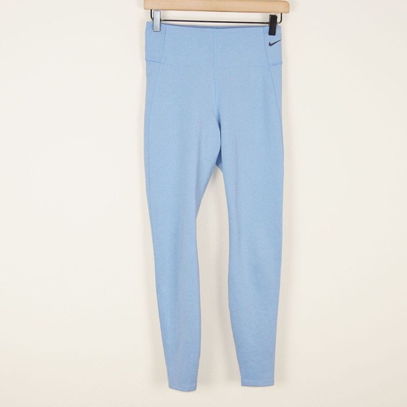 Nike Pants - Nike Sculpt Victory High Waist Dri Fit Blue Leggings Womens Sz M